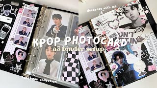 organizing my kpop photocards 📓 enhypen sunghoon collection a5 binder setup ⋆˚｡⋆୨୧˚