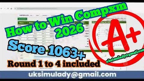 How to win - COMPXM Round 1 to Comp xm Round 4 Answers 2025  - Score 1063