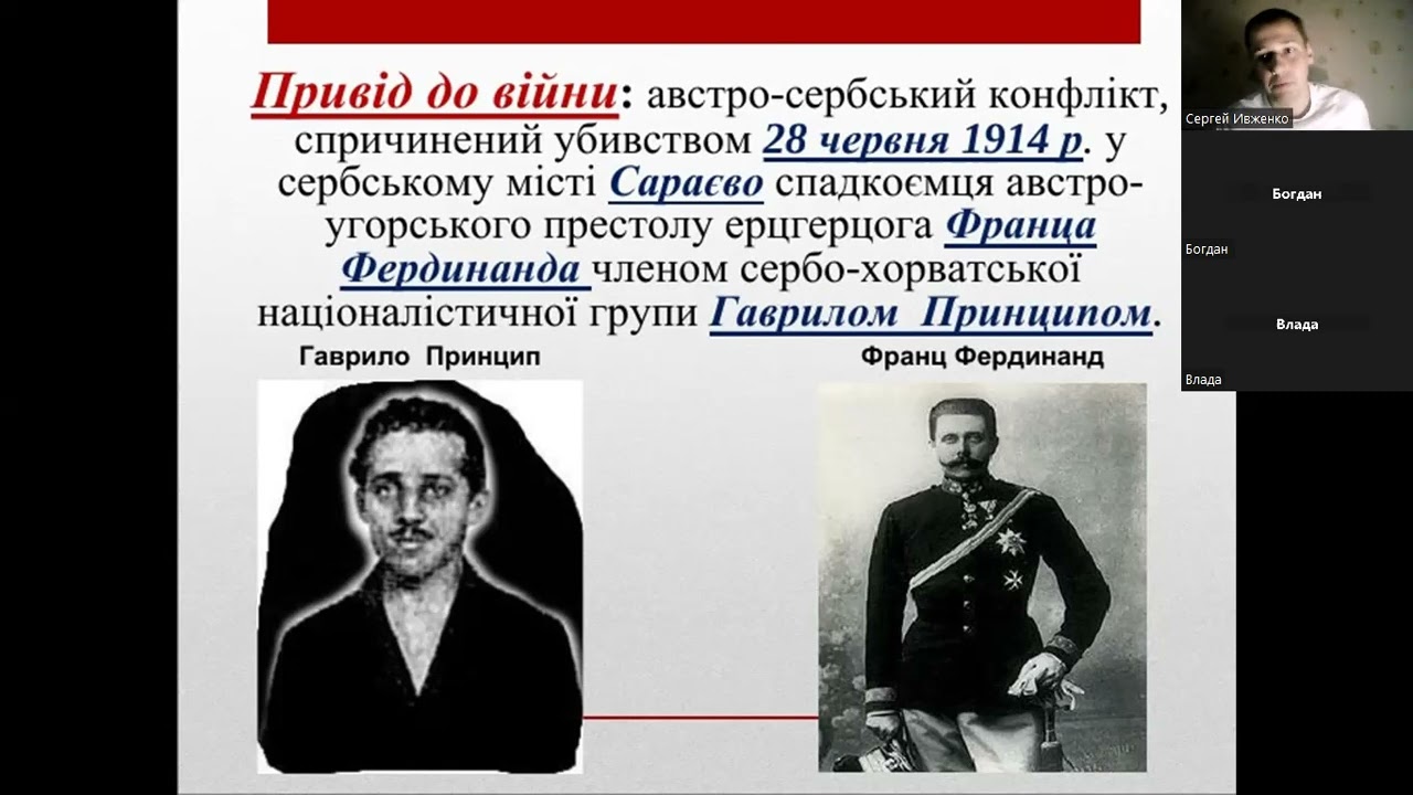 Початок Першої світової війни