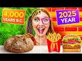 EATING 100 YEARS OF FAST FOOD! Amazing Food Tricks &amp; Hacks by 123 GO! FOOD