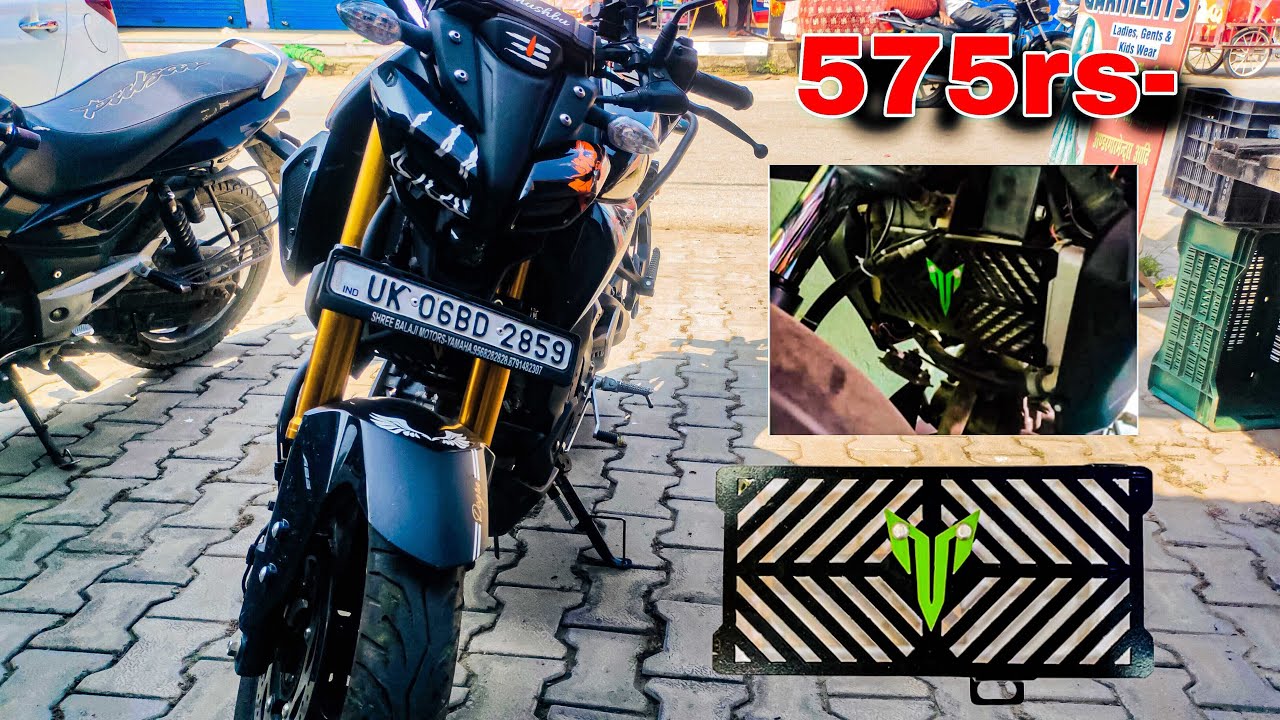 Unboxing and installation of radiator grill on mt 15 v2.0