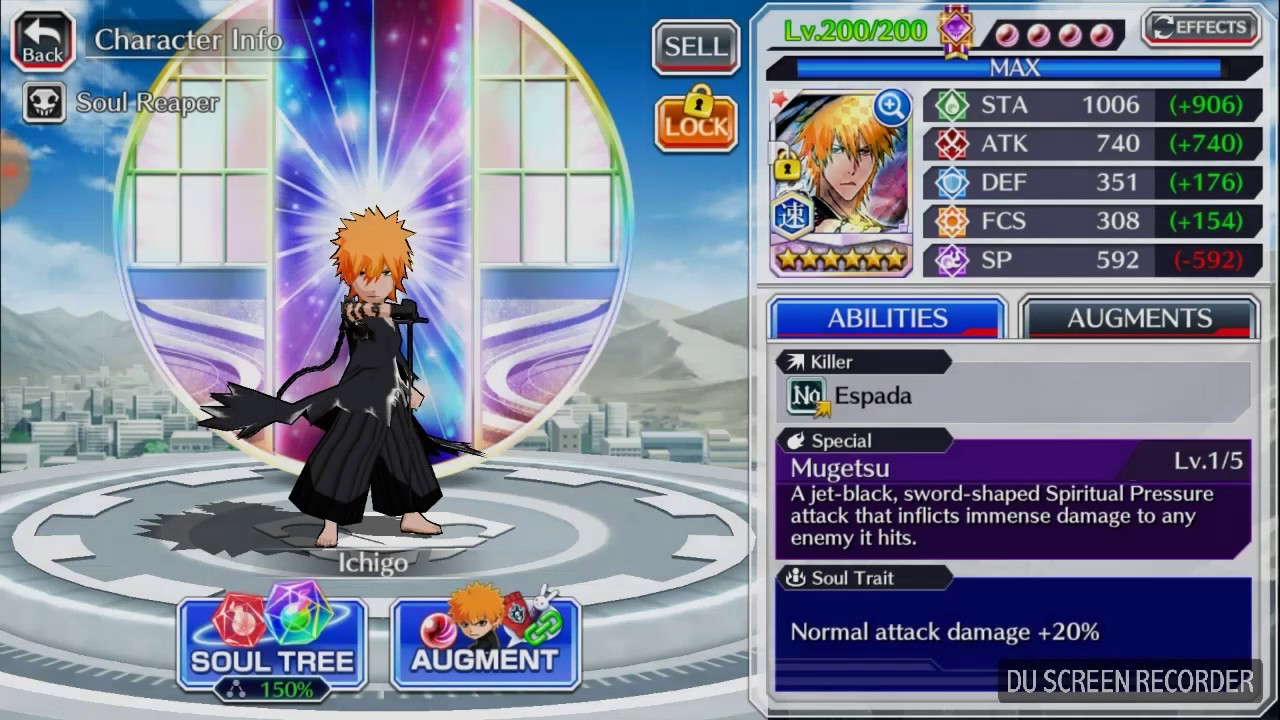 Bleach Brave Souls Level 200 FGT Ichigo gameplay YouTube