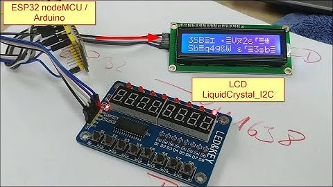 Solved ✔: LCD shows strange cryptical Characters on LCD LiquidCrystal I2C and ESP32 nodeMCU Arduino