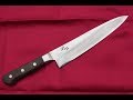 【20分】 ♪楽しい包丁研ぎ♪　関の孫六 牛刀　【20min】 Kaijirushi Gyuto. Let the knife thin !