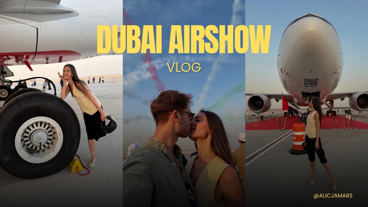 DUBAJ AIRSHOW pokazy dynamiczne samolotów ✈️ | dubai vlog