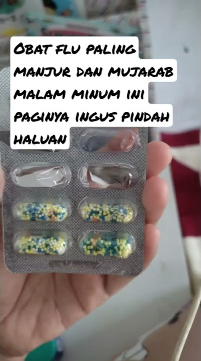 obat flu paling manjur dan mujarab