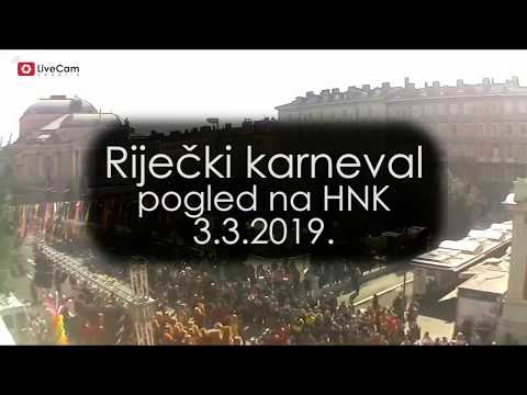 Riječki karneval 2019. - pogled na HNK