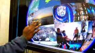 Photo-Globe Explorer on a NextWindow Human Touch Display