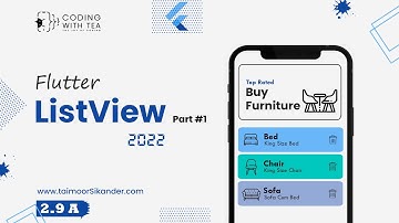 2.9 - Flutter List View and List Tile | Flutter for beginners 2025