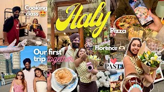 Italy travel vlog: Florence with my fiancé and sister Cooking class and Chaos🤭