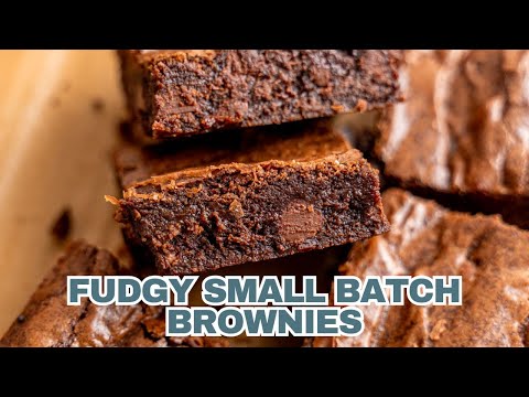 Small Batch Fudgy Brownies Recipe (Perfect for 1-2 People!)