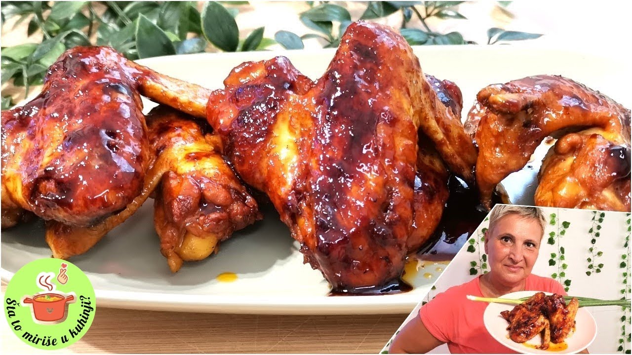 Липкие куриные крылышки в пивном соусе!🍺