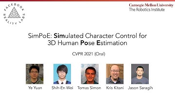 (CVPR 2021) SimPoE: Simulated Character Control for 3D Human Pose Estimation (Talk)