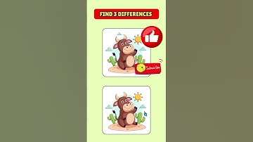 Quick Challenge! Can You Spot 3 differences? #shorts