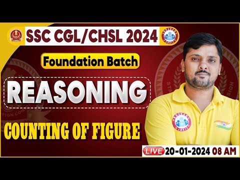 SSC CGL & CHSL 2024, SSC CHSL Counting Of Figure Reasoning Class, Foundation Batch Reasoning Class