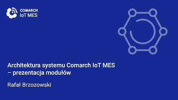 Architektura systemu Comarch IoT MES – prezentacja modułów