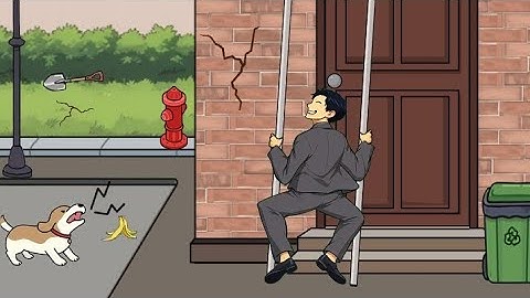 Frustrating Puzzle level 10 help the man is climbing Walkthrough Solution