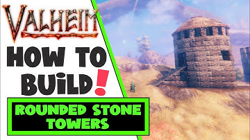 Valheim Tips & Tricks How To Build Rounded Castle Tower EASY Beginner Viking Round House Build Guide