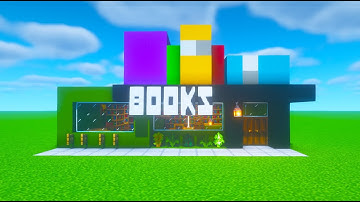 Minecraft Tutorial: How To Make A Book Store "2022 City Build"