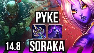 PYKE & Draven vs SORAKA & Tristana (SUP) | 6/0/11, 2300+ games, Dominating | BR Grandmaster | 14.8