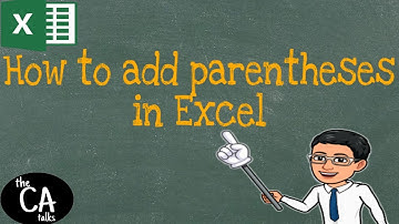 excel negative numbers in brackets | How to add parentheses on negative value | Excel 2016