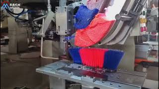 Automatic 2AXIS Tufting Broom Making Machine --MEIXIN Brush Making Machinery Manufacturer.