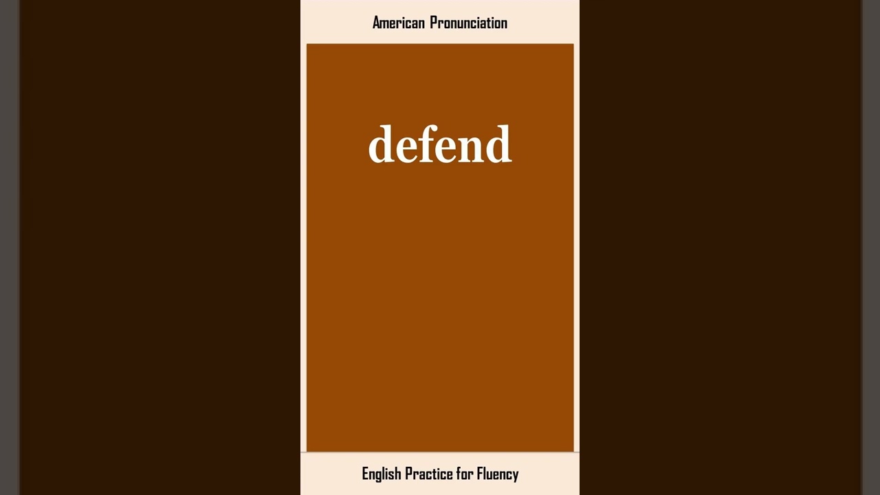 defend, How to Say or Pronounce DEFEND in American, British English, Pronunciation