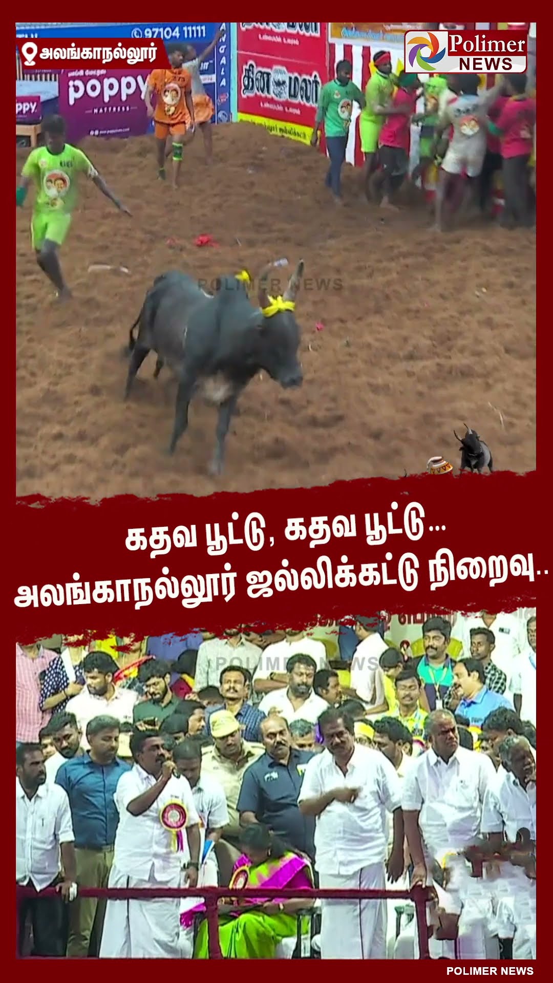 கதவ பூட்டு, கதவ பூட்டு… அலங்காநல்லூர் ஜல்லிக்கட்டு நிறைவு..  #shorts | #alanganallurjallikattu