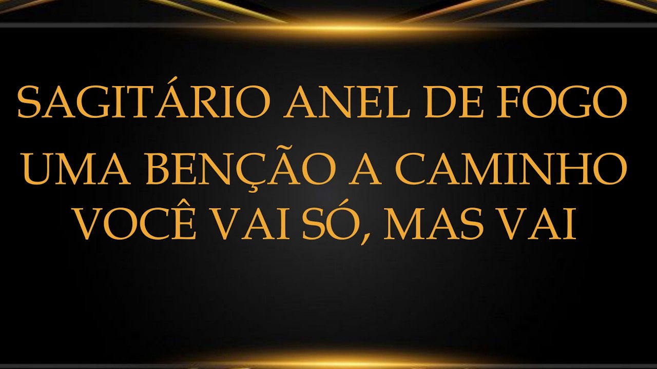 ☀️SAGITÁRIO ANEL DE FOGO☀️UMA CONFISSÃO QUE VAI TRAZER UMA LIBERTAÇÃO