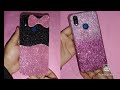 Glitter paper phone cover// Mobile cover making at home // DIY phone case design