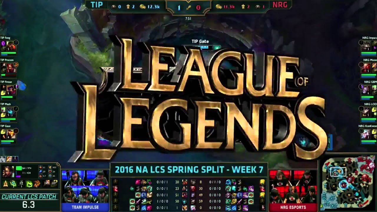 TiP vs NRG (LCS 2016 NA W7D2)