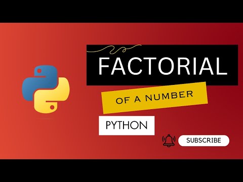 FACTORIAL PROGRAM | PYTHON | ENGLISH