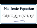 Net Ionic Equations and Spectator Ions