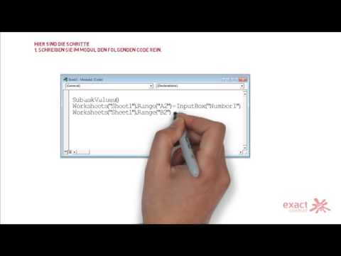 Excel Tutorial - Inputbox mit VBA generieren
