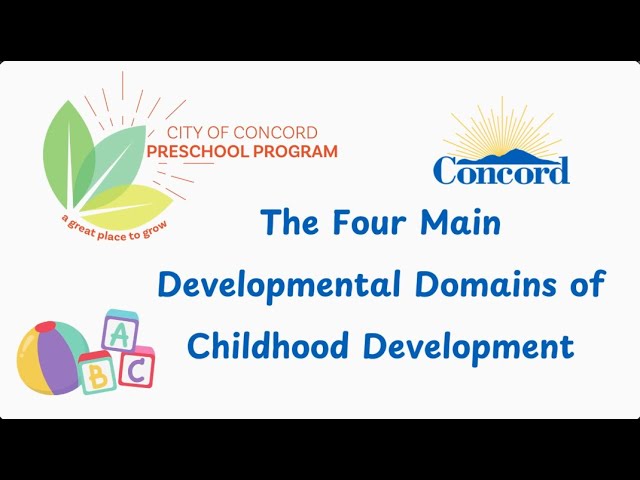 City of Concord Preschool Program - The Four Main Developmental Domains of Childhood Development