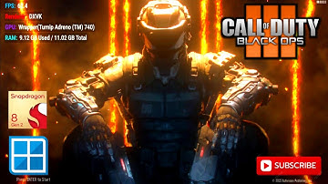 Call Of Duty Black Ops 3 Nightmares Gameplay | Winlator Ludashi 2.7.2 | SD 8 Gen 2 | Win Emulator 