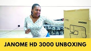 Janome HD 3000 unboxing