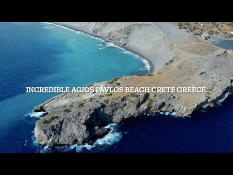 THE INCREDIBLE AGIOS PAVLOS BEACH IN THE SOUTH CRETE GREECE