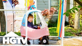 DIY Kiddie Car Wash | HGTV Happy | HGTV