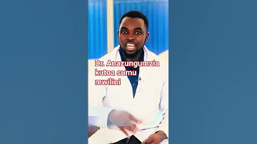 Dr Anazungumzia Kutoa Sumu Mwilini 