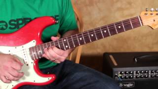 Stevie Ray Vaughan Inspired Blues Guitar Lesson In the Style of Crossfire Blues Licks and Riff