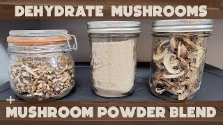 Dehydrating Mushrooms, Making Mushroom Powder | Sahara Folding Dehydrator