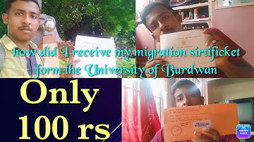 how will I lift migration //   burdwan university migration certificate //burdwan rajbari