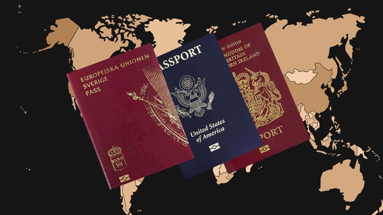 أقوى 10 جوازات سفر فى العالم Youtube