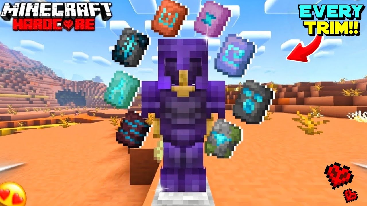 I Collected Every Armour Trim In Minecraft Hardcore || Minecraft Hardcore series (Hindi).