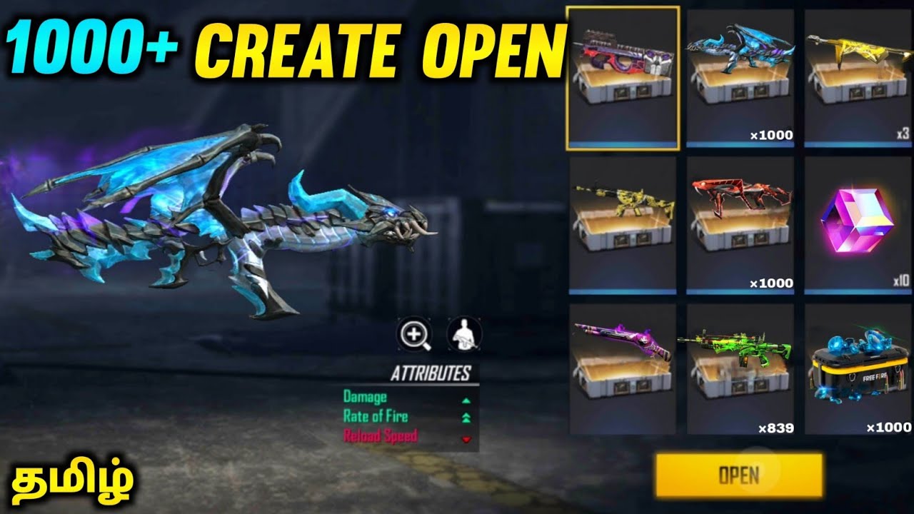 10000000000+ CRATES OPENING🤣 ||FREE FIRE TAMIL ||RJ ROCK
