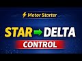 Control Wiring of Star Delta Starter⚡⚡⭐