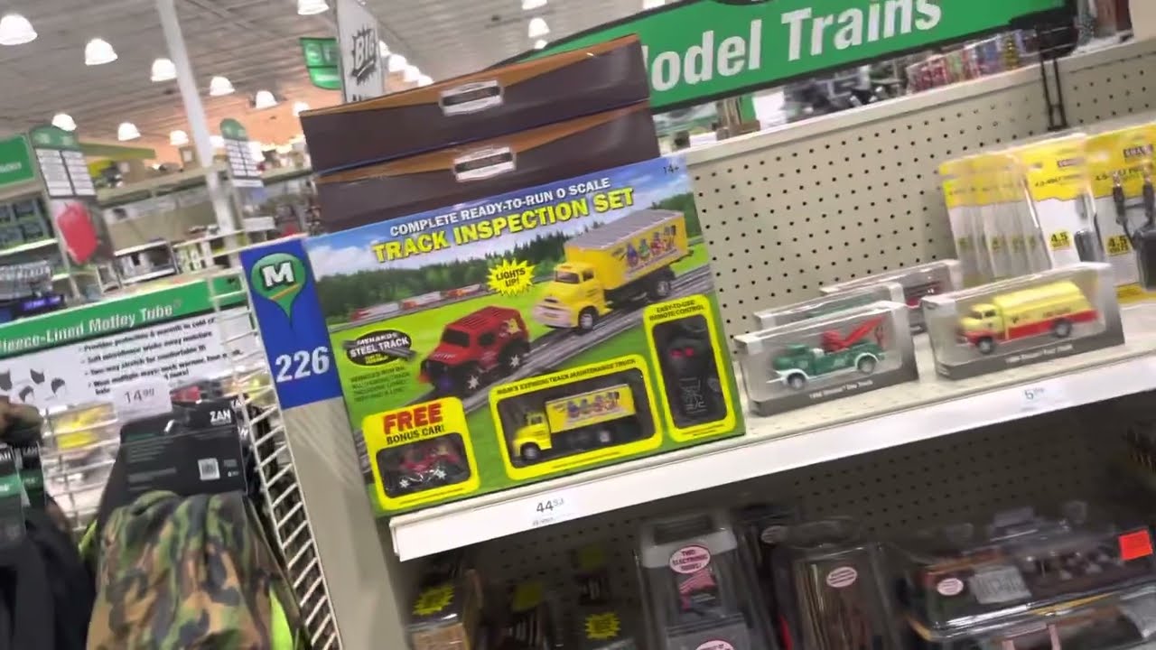 Menard’s Model Train accessories and Buildings