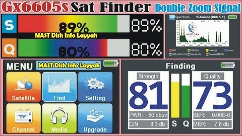 Gx6605s SatFinder Multi Color Zoom Signal Software 2025 Download #satfinder #dvbfinder #dvb #gx6605s