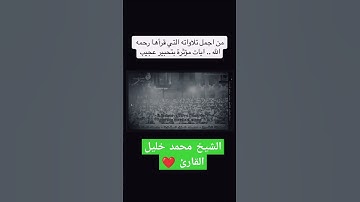 سورة الانعام تلاوة مؤثرة الشيخ محمد خليل القارئ #تلاوة_خاشعة #تلاوات #قرآن #رمضان #القرآن_الكريم